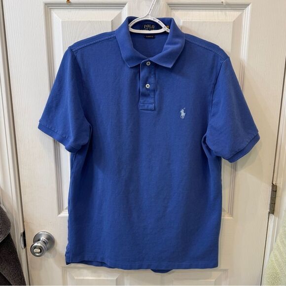 Polo Ralph Lauren Blue Polo Shirt in great condition. Size Medium- 100% cotton - Picture 1 of 9
